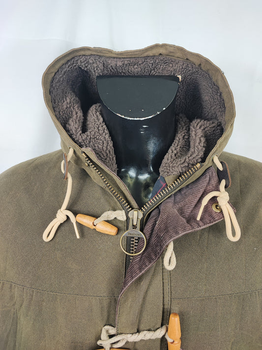 Parka Barbour verde uomo con cappuccio Kirkham Large - Man Green Kirkham jacket size L