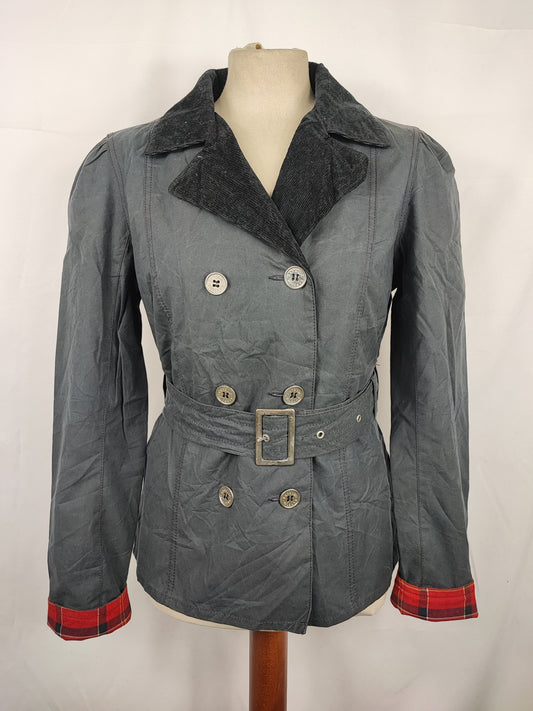 Giacca Barbour donna Blu corta uk12 Medium - Navy Wax Short jacket size 12