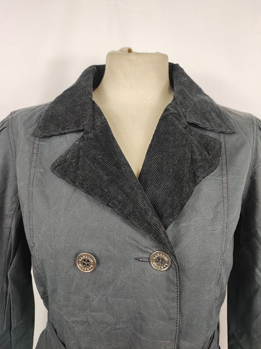 Giacca Barbour donna Blu corta uk12 Medium - Navy Wax Short jacket size 12