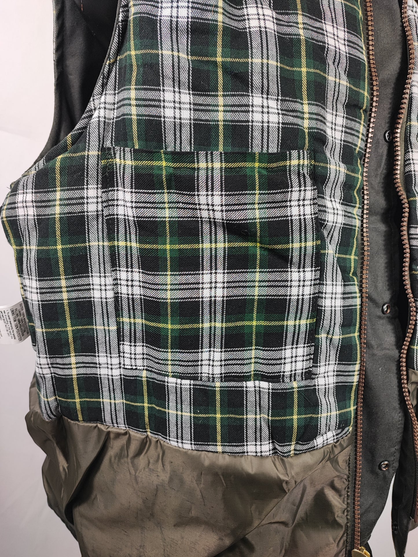 Gilet nuovo da uomo cerato inglese colore verde - Man Wax Olive Gilet