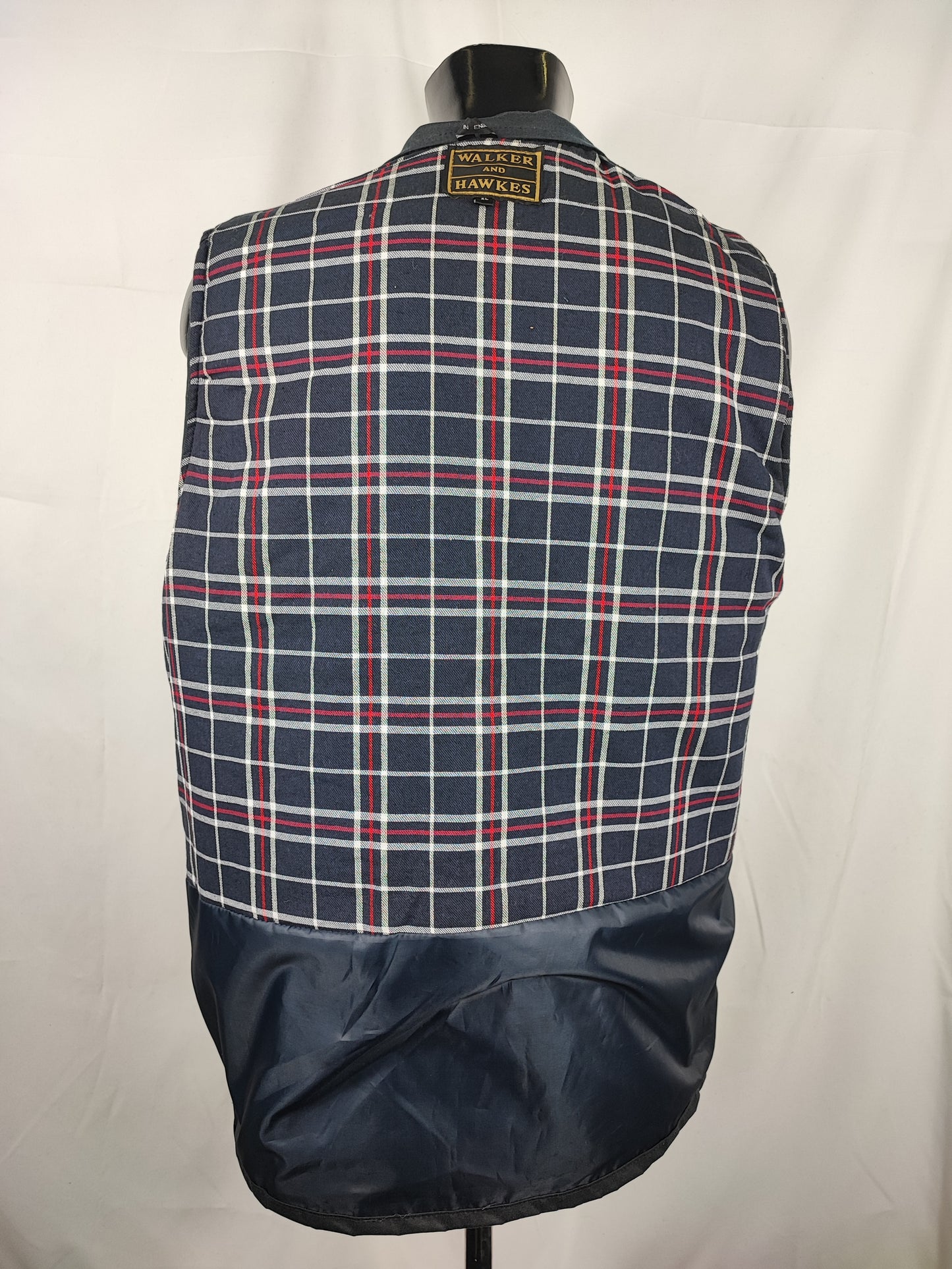Gilet nuovo da uomo cerato inglese colore blu notte- Man Wax Navy Gilet