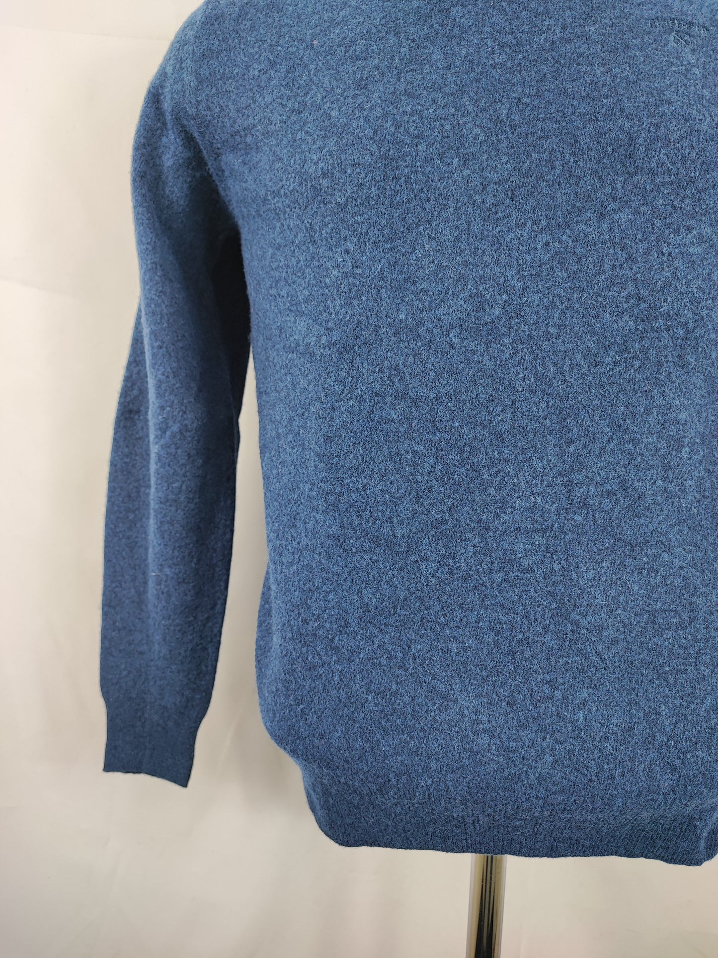 Maglione Barbour Blu In lana Medium - Lambswool Blue Crew Neck Jumper Size Medium