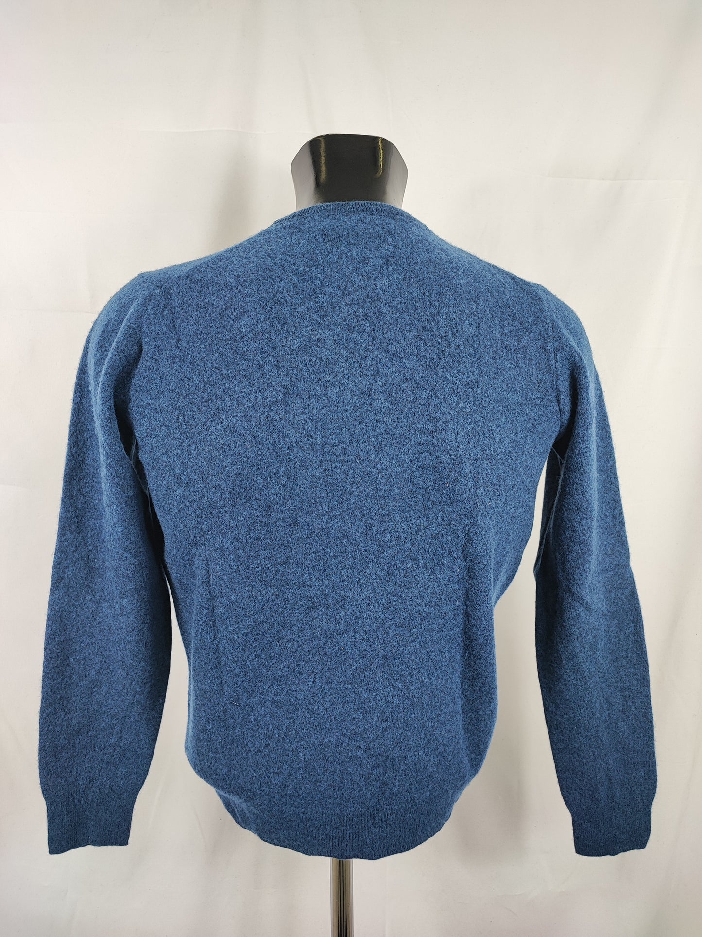 Maglione Barbour Blu In lana Medium - Lambswool Blue Crew Neck Jumper Size Medium