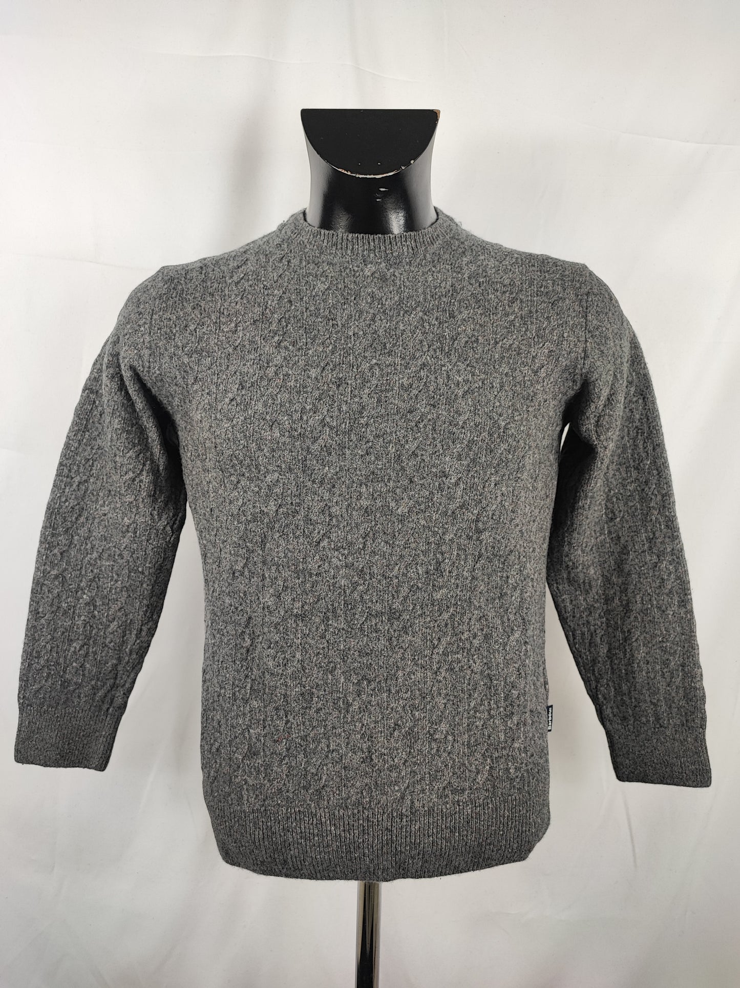 Maglione Barbour da uomo in lana Small - Man wool Grey Jumper size S