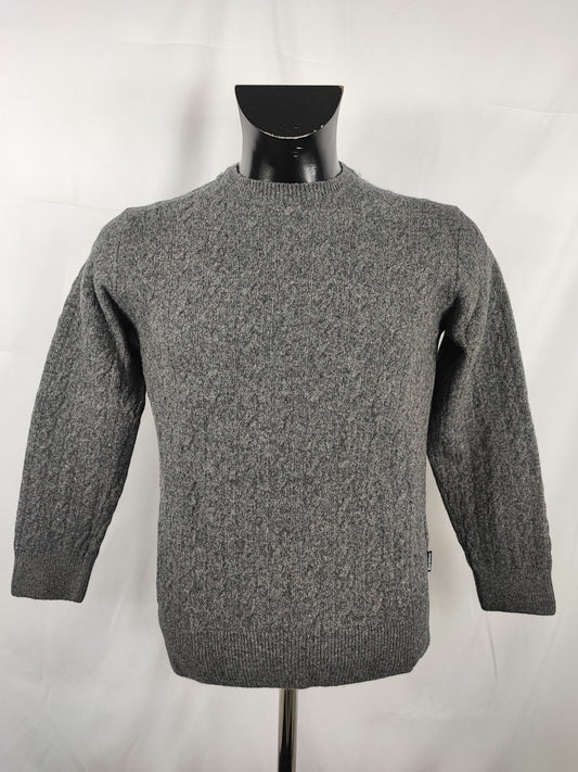 Maglione Barbour da uomo in lana Small -  Man wool Grey Jumper size S