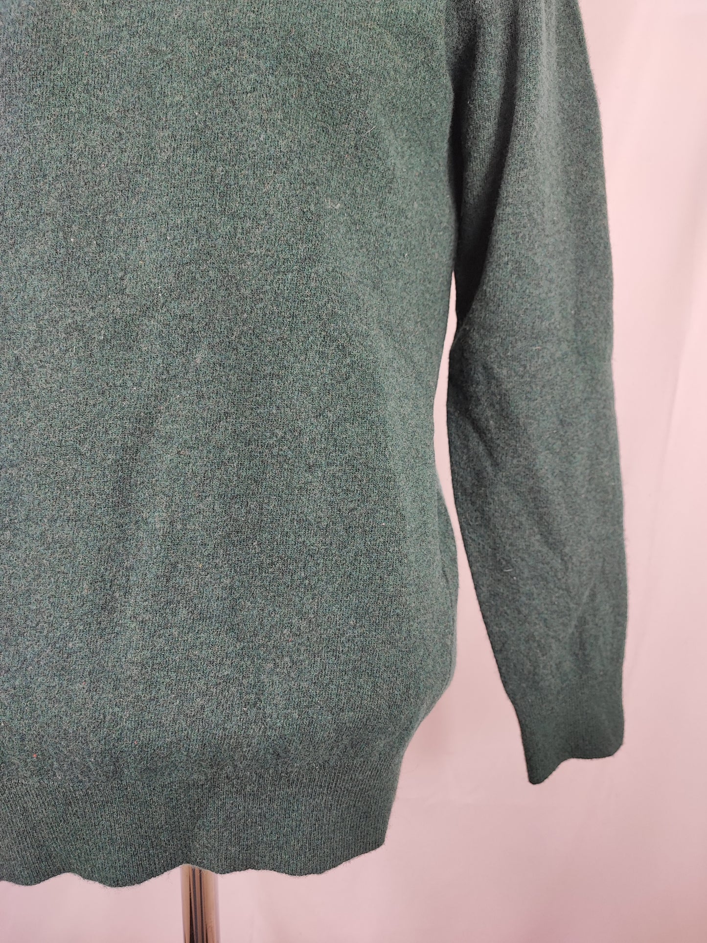 Maglione Barbour da uomo in lana verde Medium- Man wool Green Jumper size M
