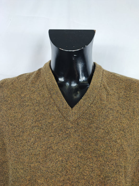 Gilet Maglione Barbour da uomo in lana verde XL -  Man Wool Green vest Size XLarge