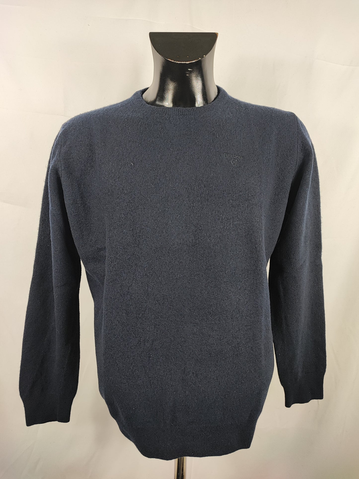 Maglione Barbour da uomo in lana blu Large- Man Wool Navy Size Large