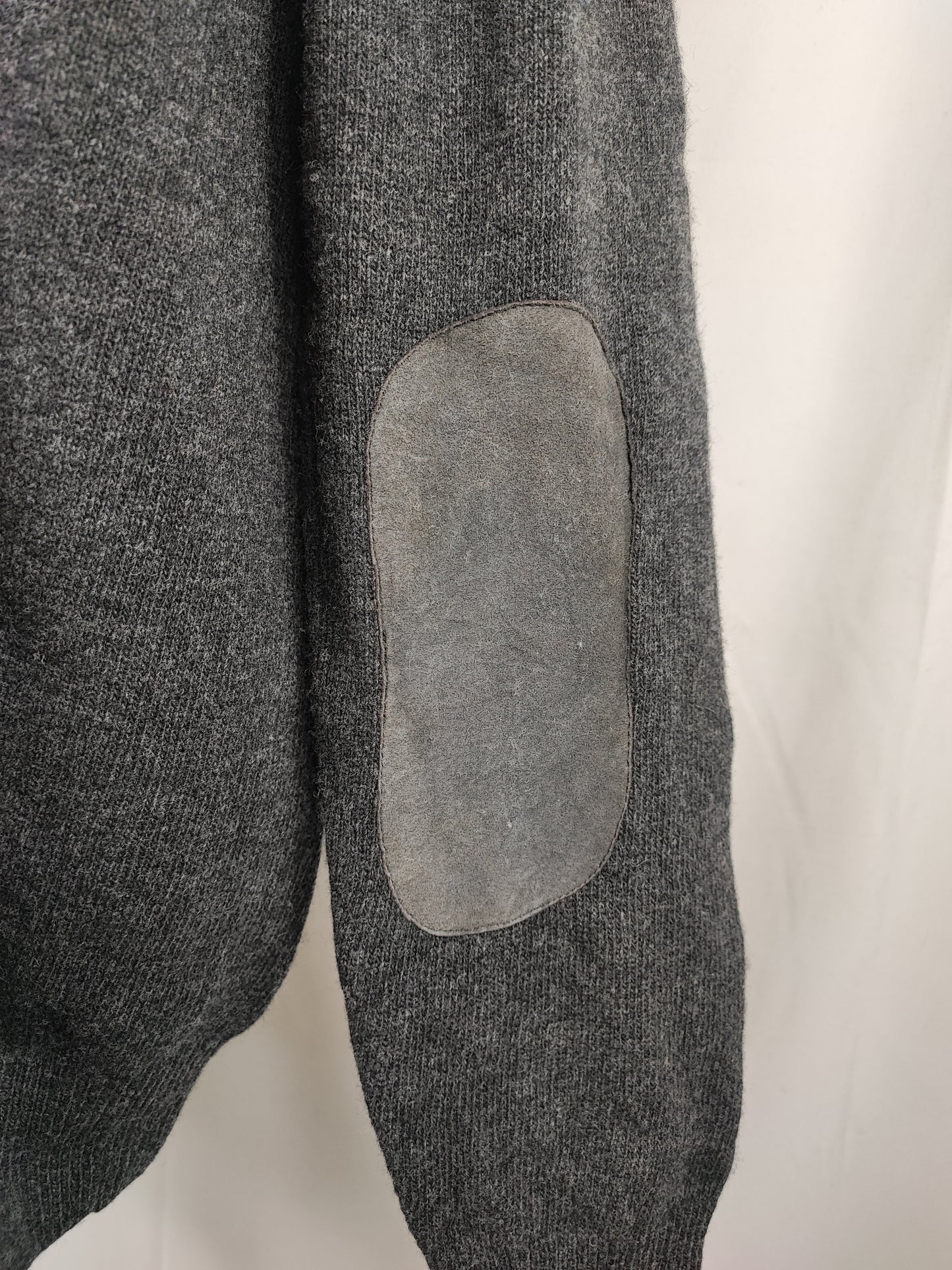 Maglione Barbour da uomo in lana grigio Large- Man Wool Grey Size Large