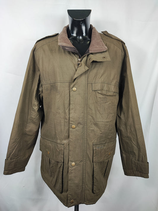 Barbour Giacca Uomo impermabile verde XLarge Man Horton olive Waterproof Jacket size XL