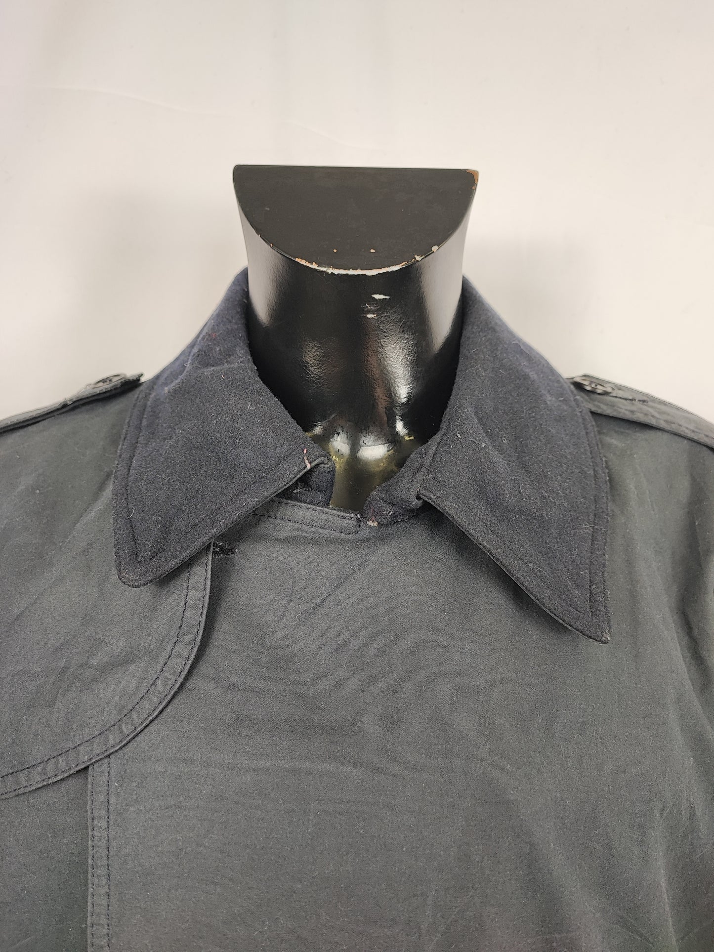 Trench Barbour uomo blu cerato Xlarge- Man Collingwood Navy Wax Trench Jacket size Xlarge