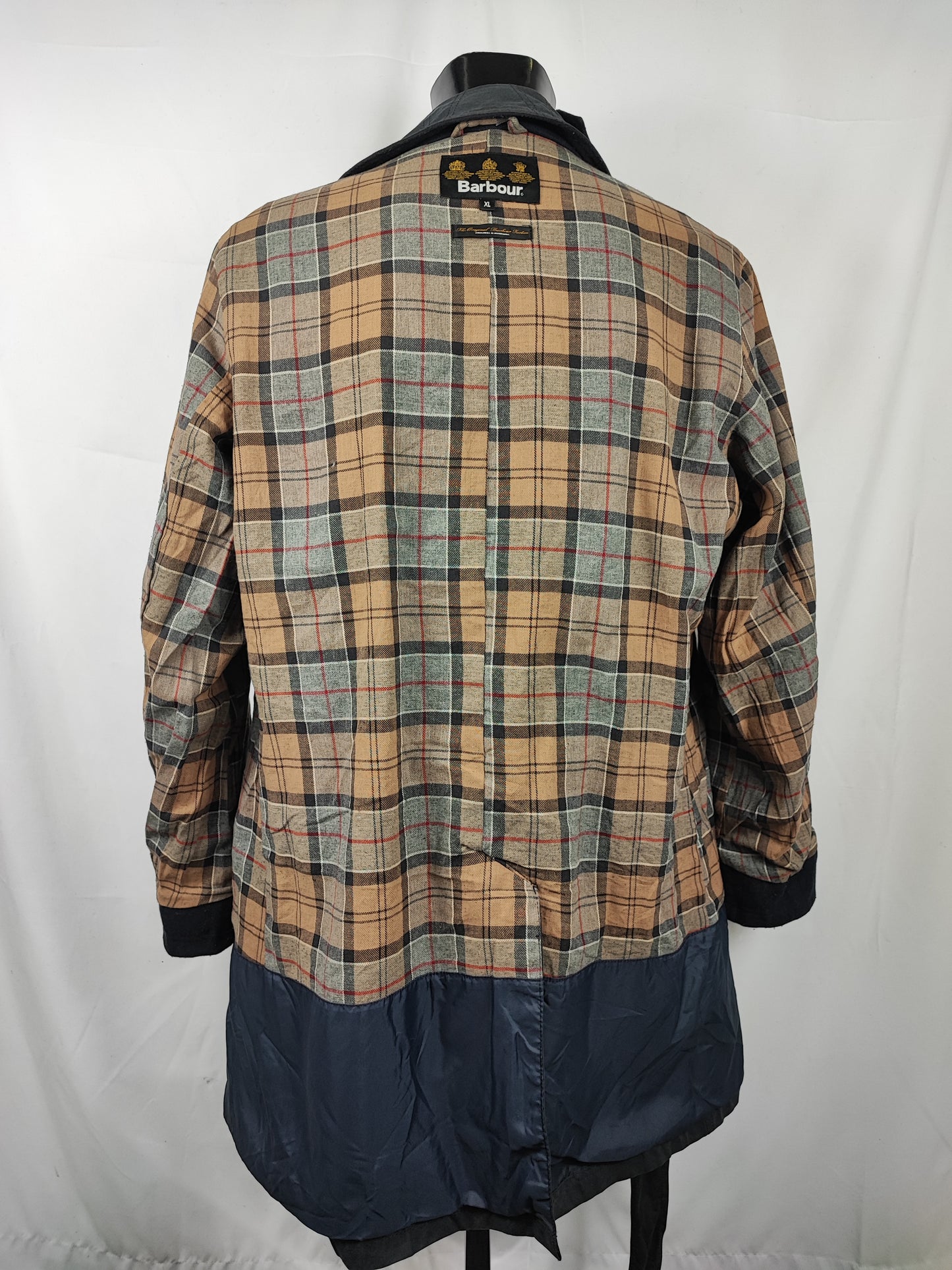 Trench Barbour uomo blu cerato Xlarge- Man Collingwood Navy Wax Trench Jacket size Xlarge