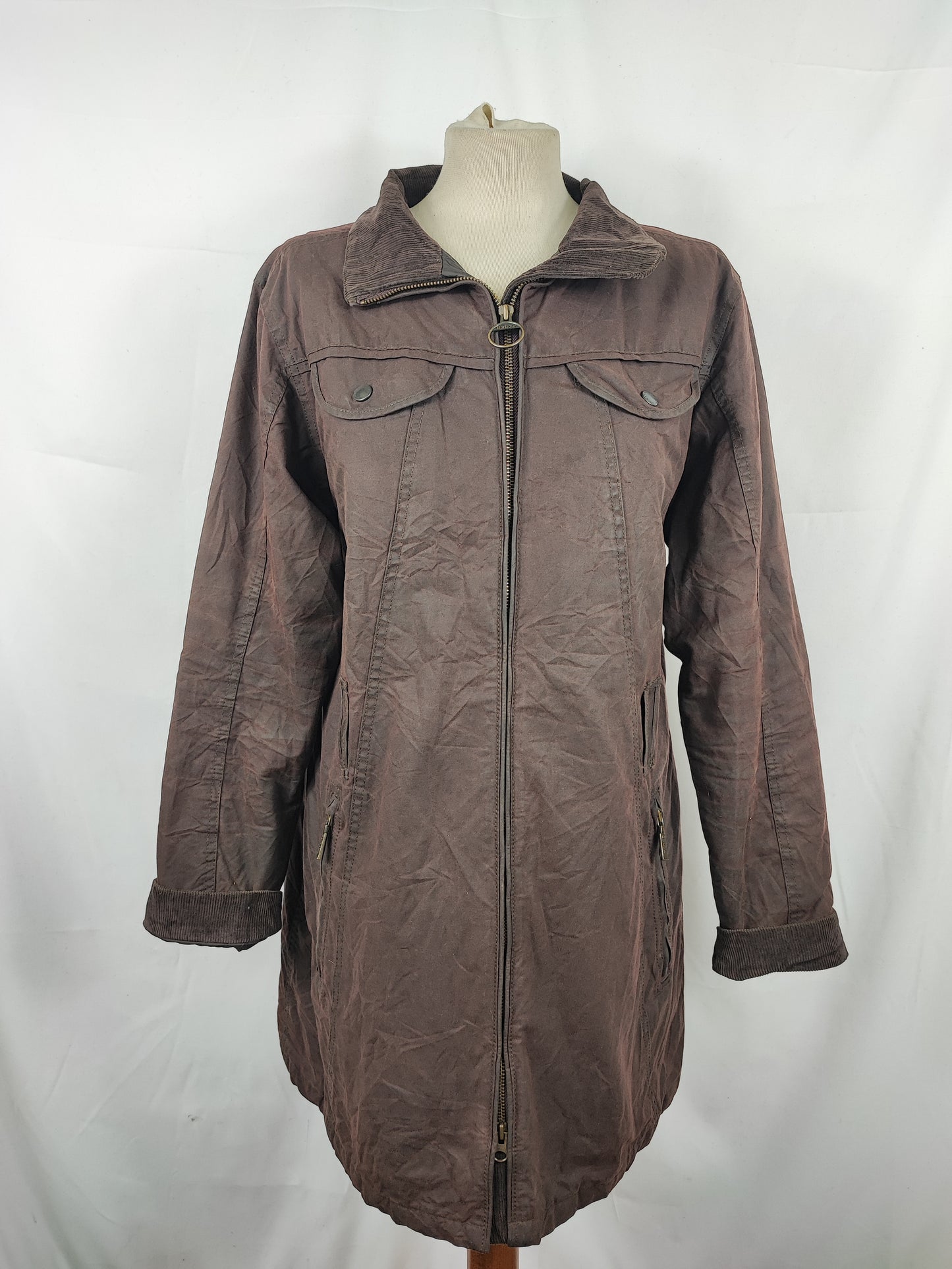 Giacca Barbour Donna marrone Cameron uk16 tg.44/46 - Brown wax Cameron jacket size uk16