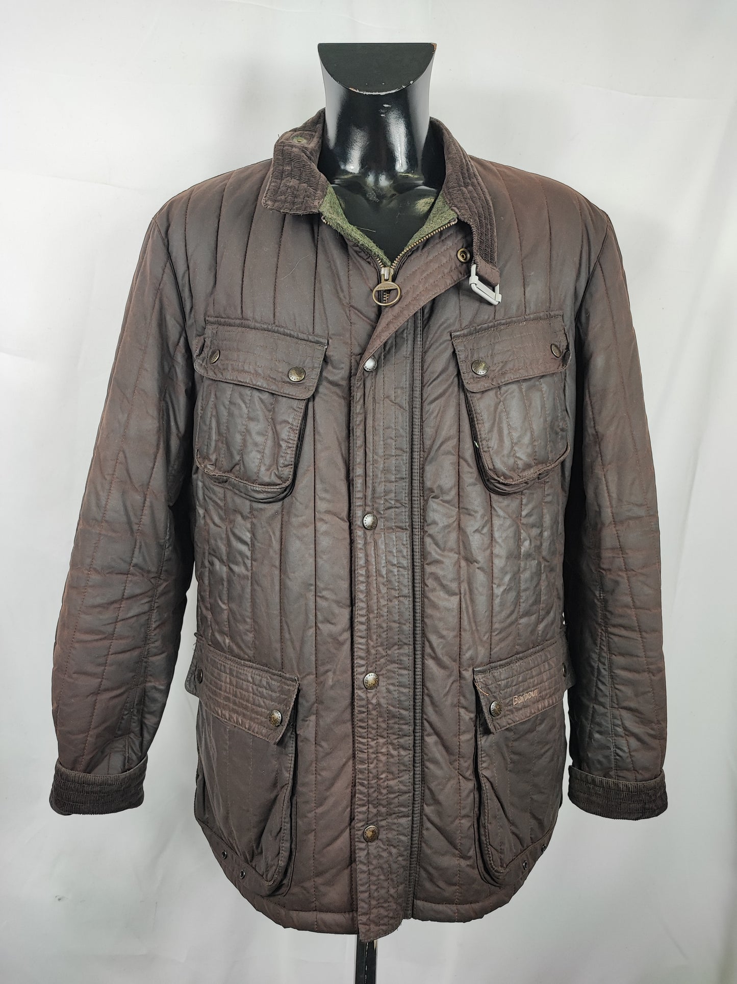 RARA Barbour TO KI TO Motor cycling Jacket XXLarge Brown Tokito Wax Jacket Size XXL