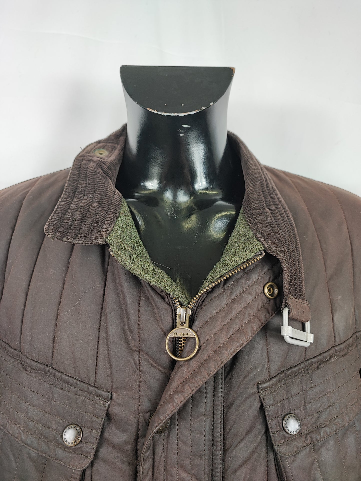RARA Barbour TO KI TO Motor cycling Jacket XXLarge Brown Tokito Wax Jacket Size XXL