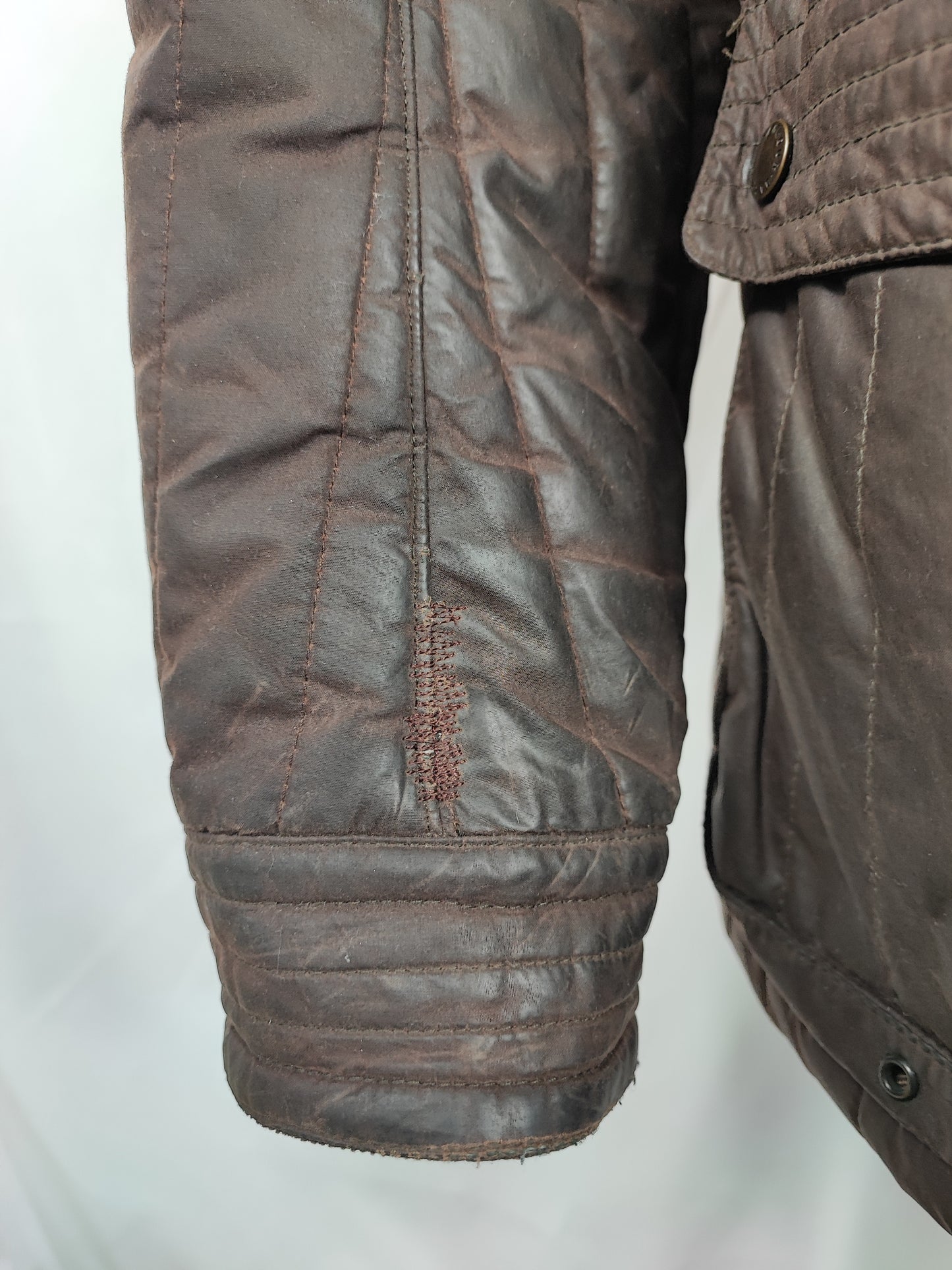 RARA Barbour TO KI TO Motor cycling Jacket XXLarge Brown Tokito Wax Jacket Size XXL