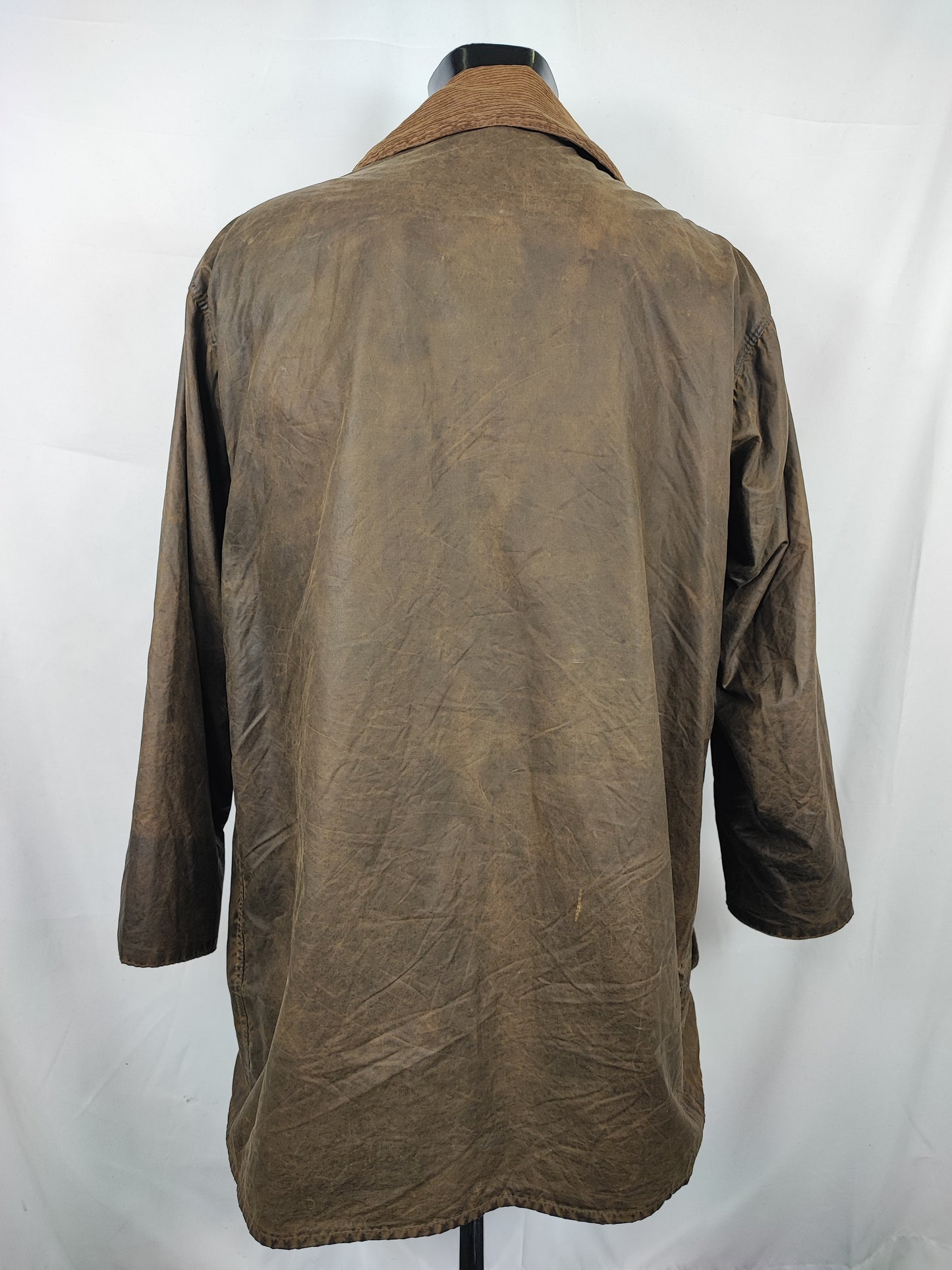 Barbour Uomo Border vintage verde Cerato C44/112cm Green Border Wax Coat Large XLarge