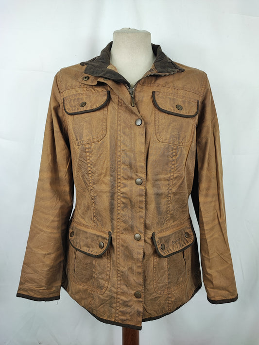 Giacca Barbour corta donna Utility beige UK10 Small Beige short Lady Utility jacket small size Uk10