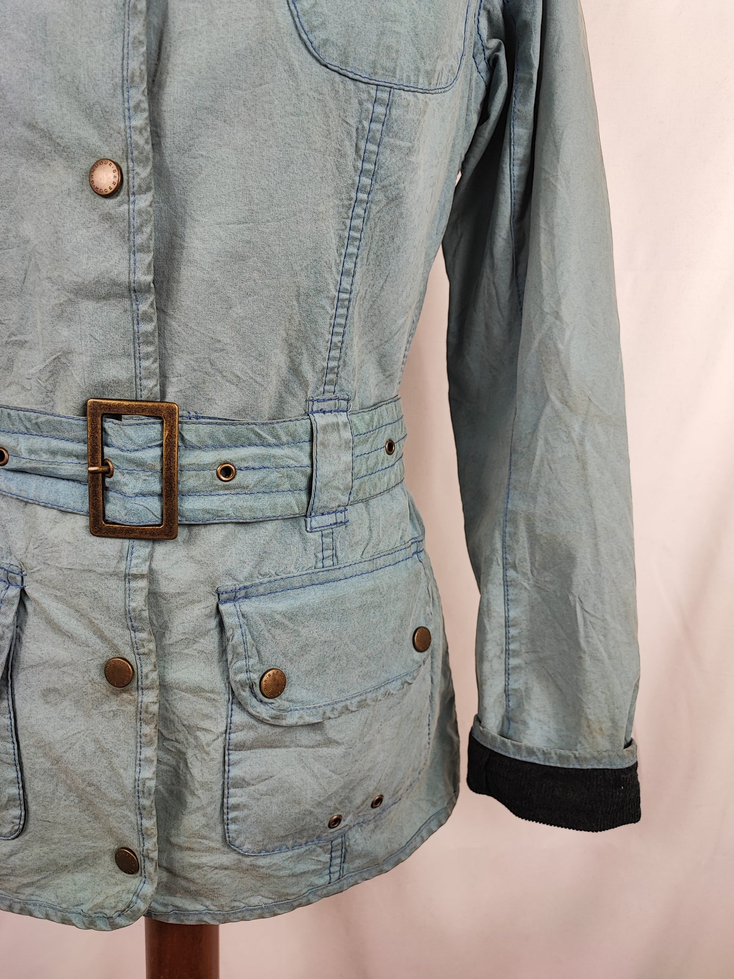 Giacca Barbour International Donna XSMALL UK8 -Lady International Union Jack jacket UK8 Xs