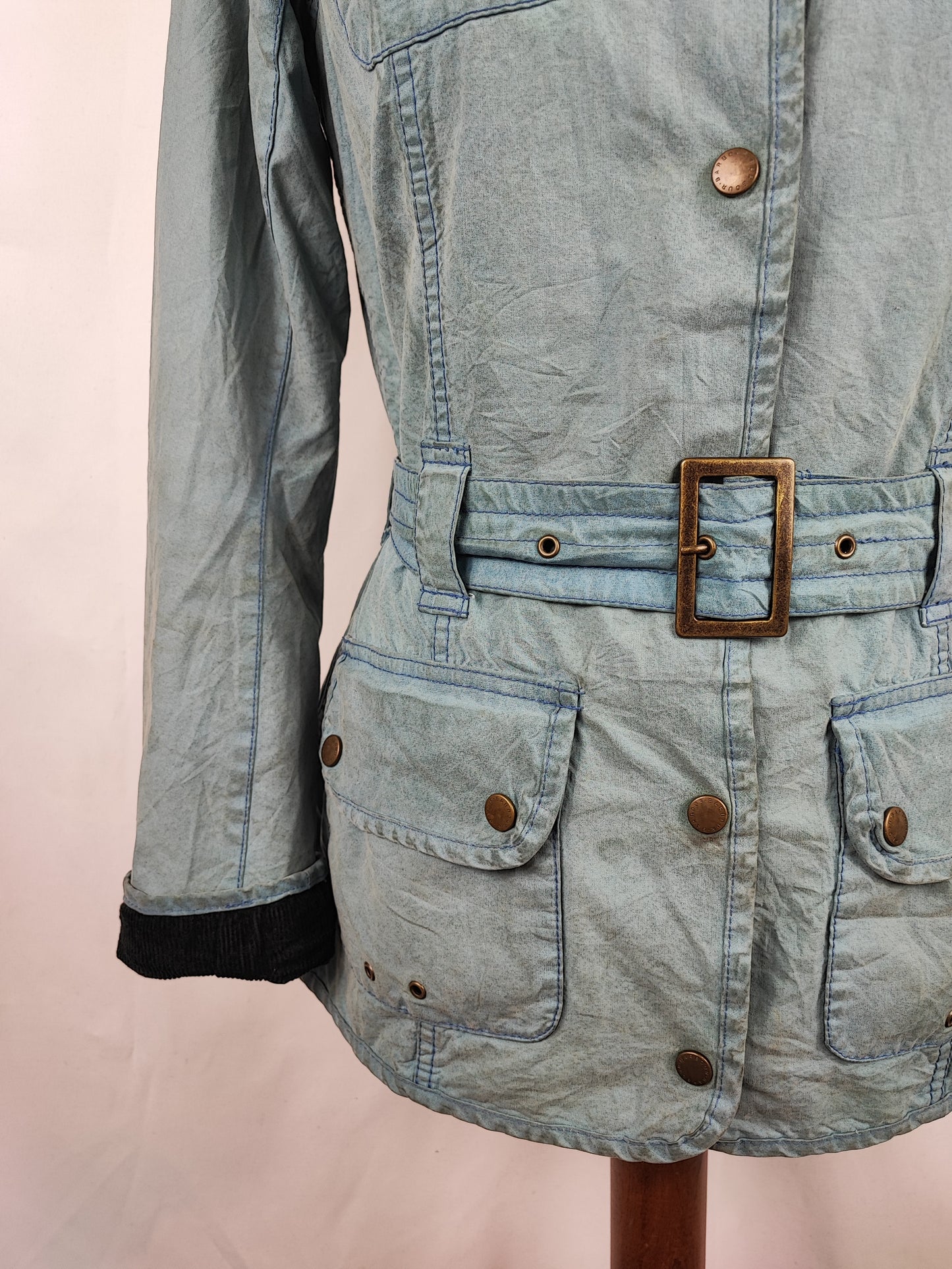 Giacca Barbour International Donna XSMALL UK8 -Lady International Union Jack jacket UK8 Xs