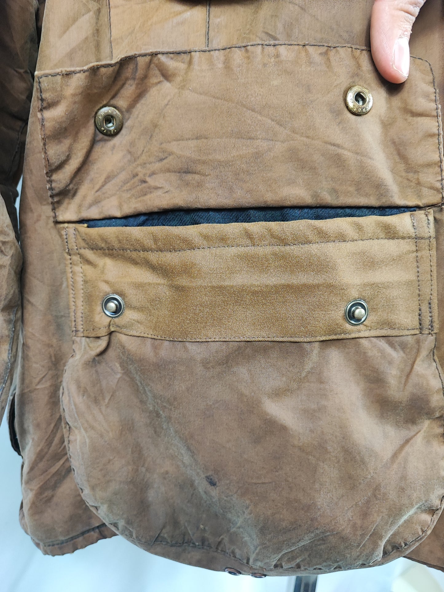 RARA Barbour Beaufort Beige A1600 Duck Unlimited Edition Beige Jacket C44/112 cm Size L/XL