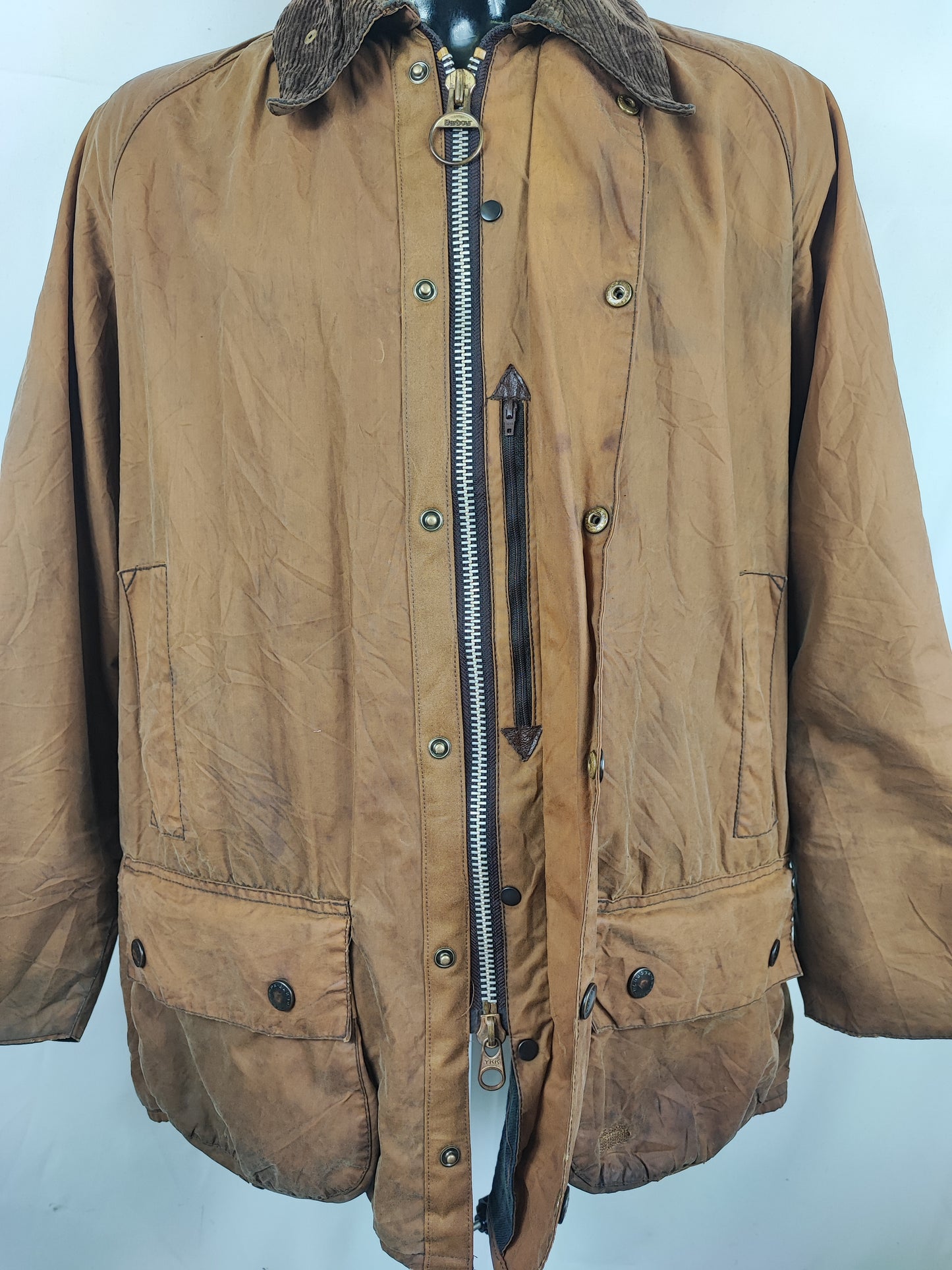 RARA Barbour Beaufort Beige A1600 Duck Unlimited Edition Beige Jacket C44/112 cm Size L/XL