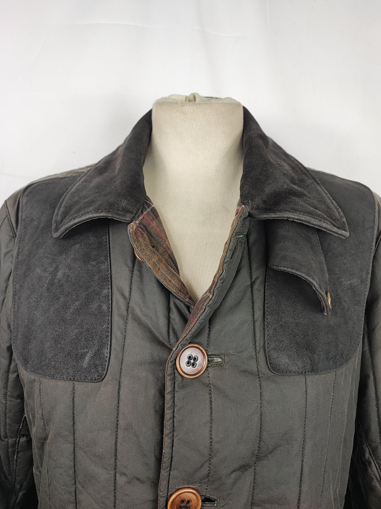 RARA Barbour Giacca verde By Tokito Small- Green Barbour Tokito Quilt Jacket Small