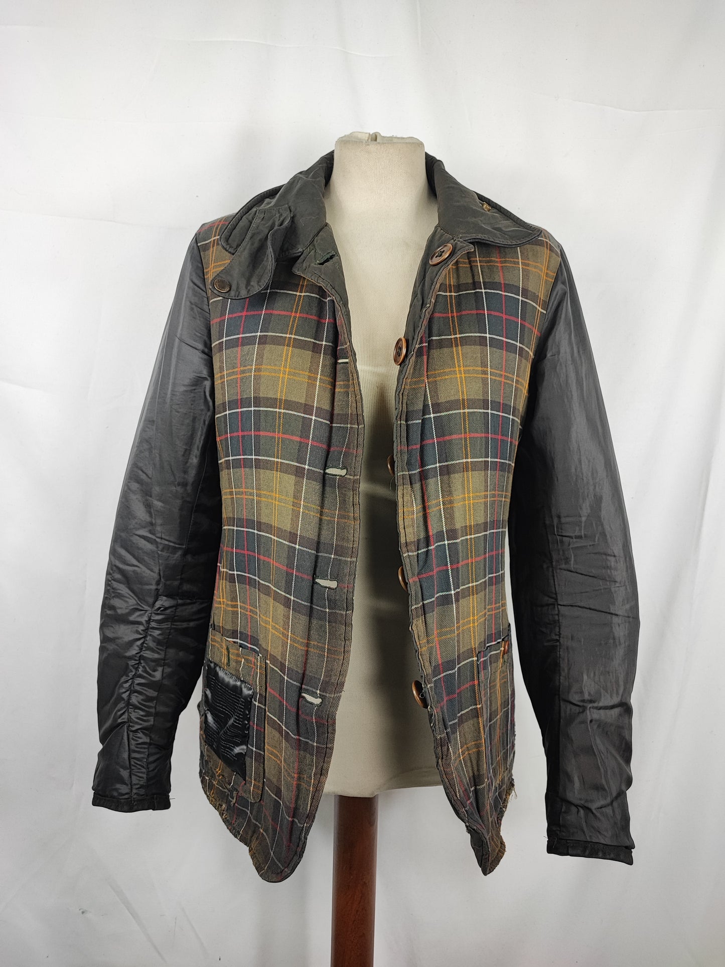 RARA Barbour Giacca verde By Tokito Small- Green Barbour Tokito Quilt Jacket Small