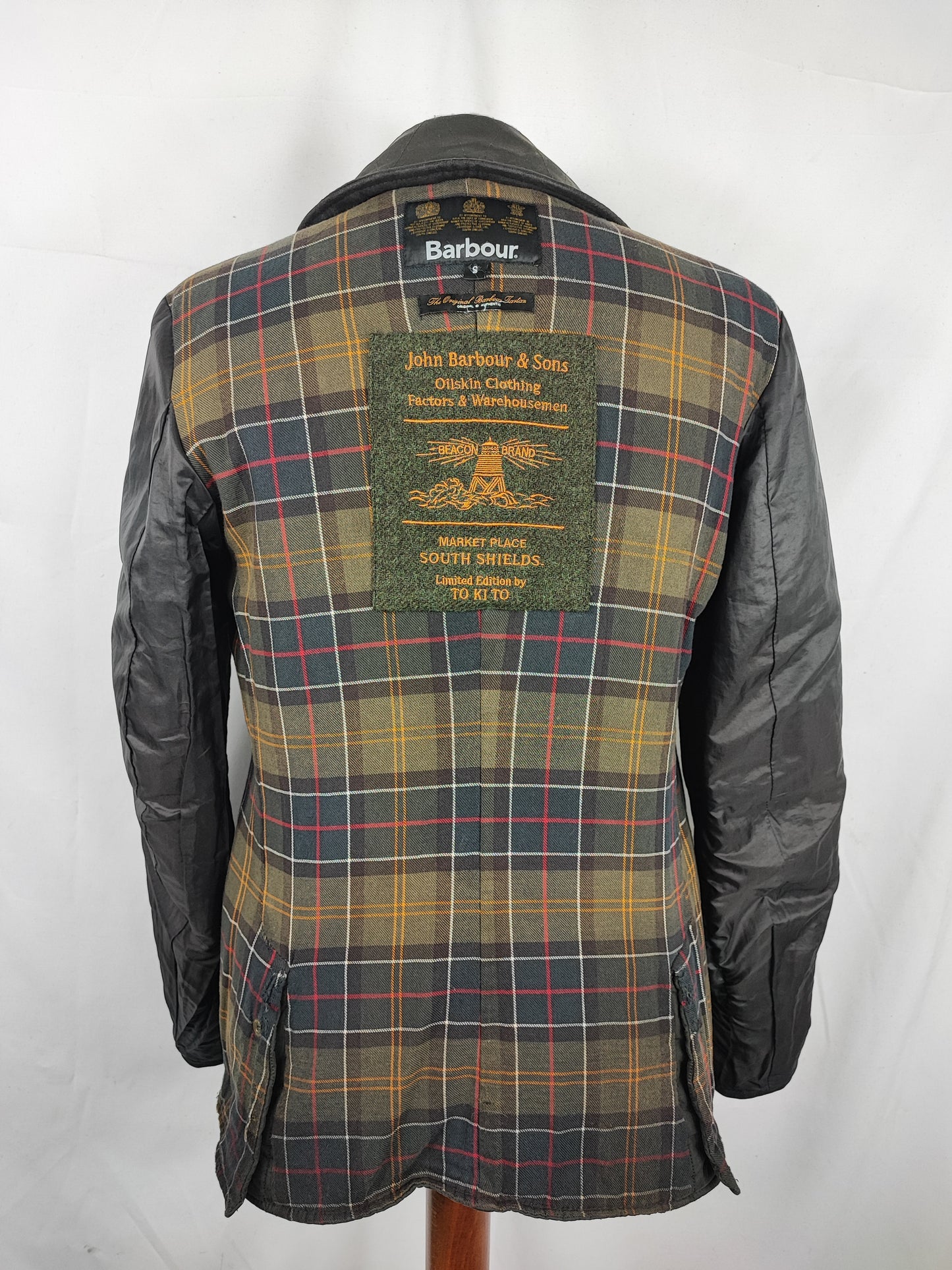 RARA Barbour Giacca verde By Tokito Small- Green Barbour Tokito Quilt Jacket Small