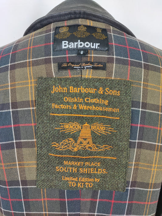 RARA Barbour Giacca verde By Tokito Small- Green Barbour Tokito Quilt Jacket Small