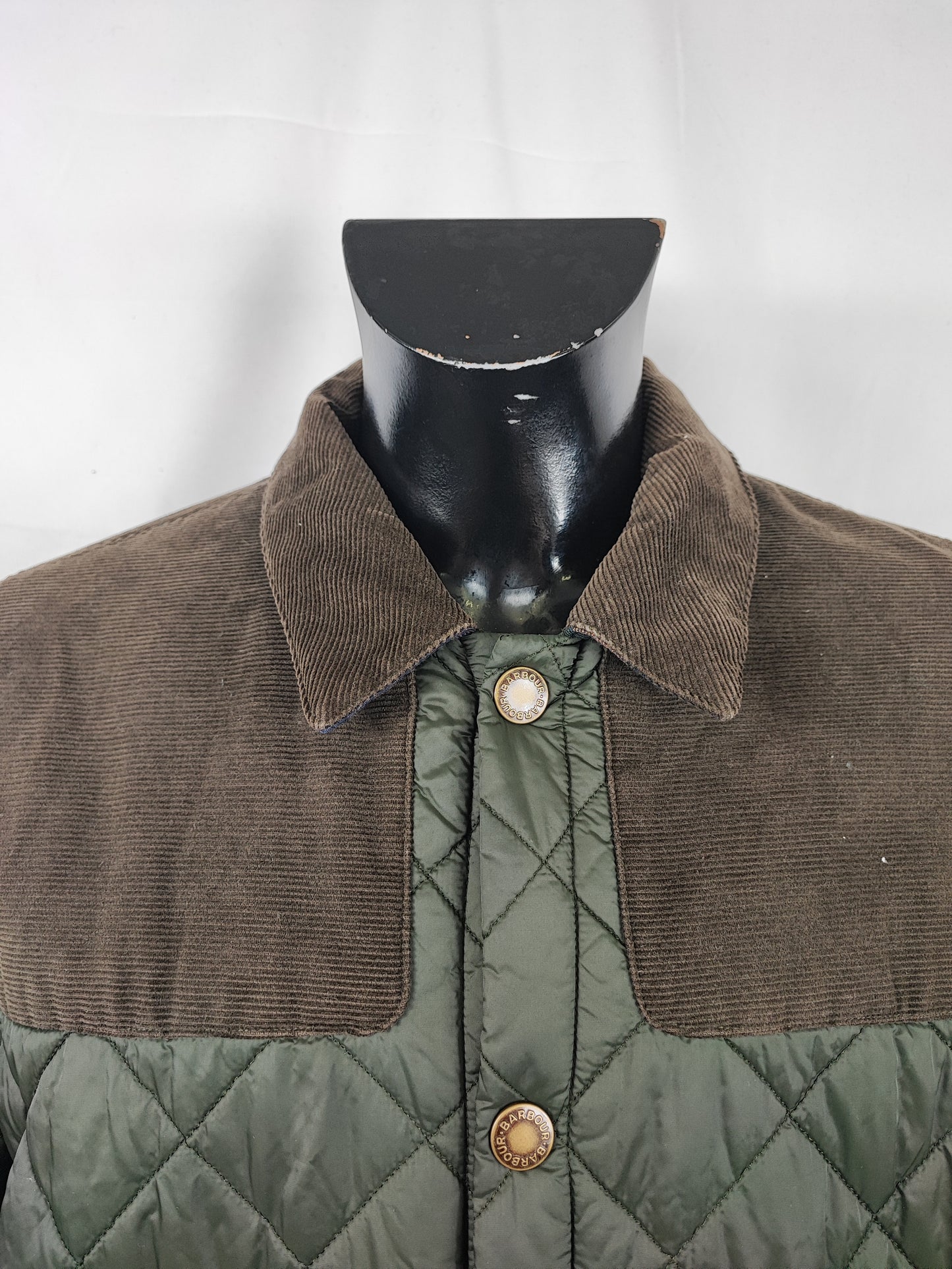 Giacca a vento Barbour trapuntata verde XLarge - Man quilted Gillock Quilted Jacket size XL