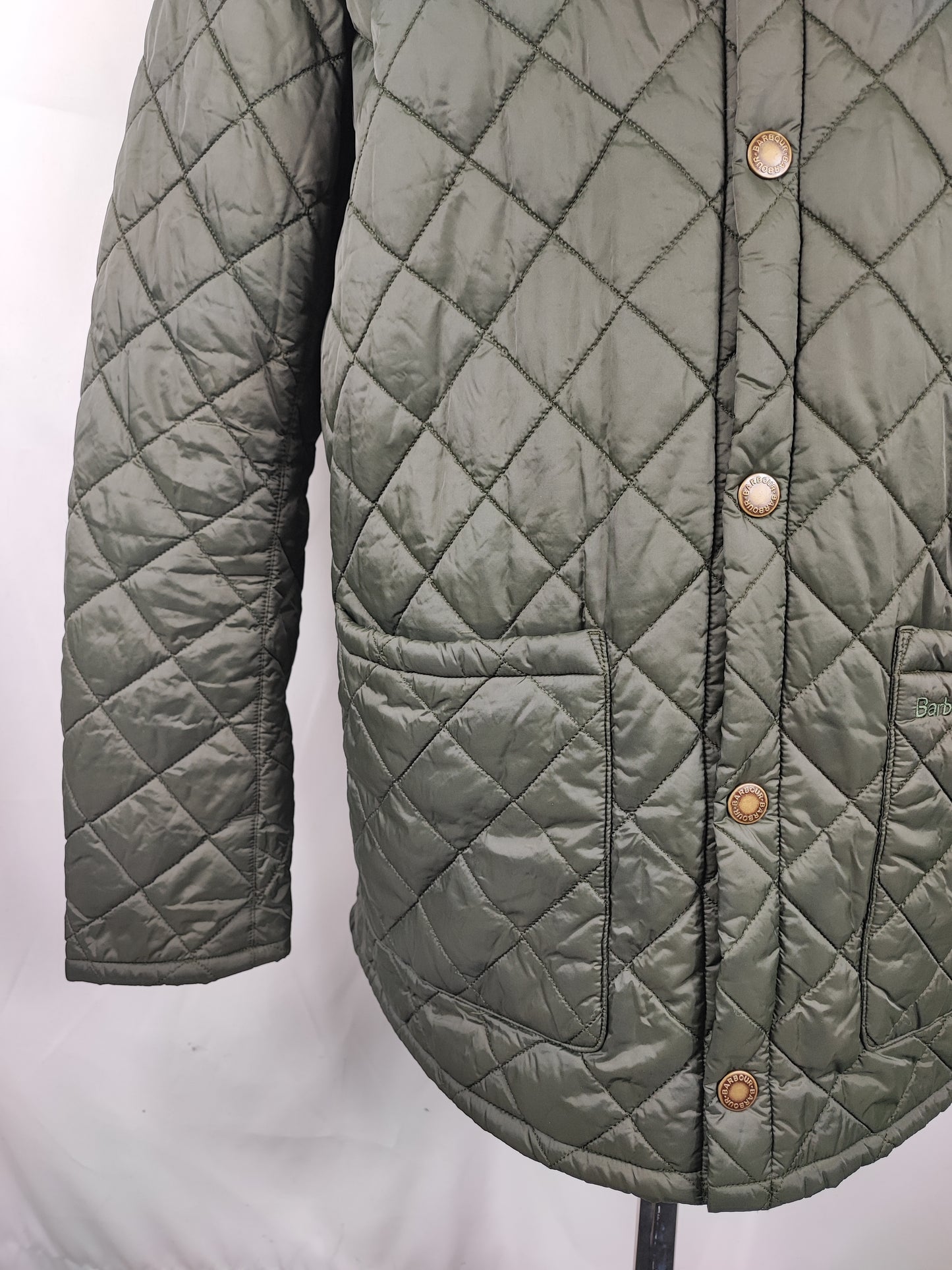 Giacca a vento Barbour trapuntata verde XLarge - Man quilted Gillock Quilted Jacket size XL