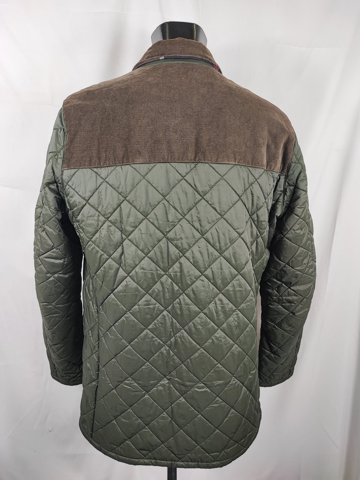 Giacca a vento Barbour trapuntata verde XLarge - Man quilted Gillock Quilted Jacket size XL