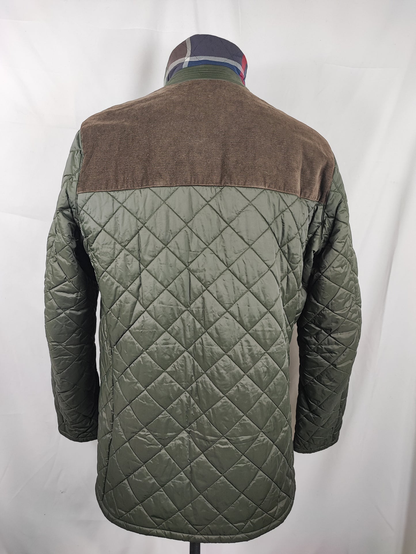 Giacca a vento Barbour trapuntata verde XLarge - Man quilted Gillock Quilted Jacket size XL