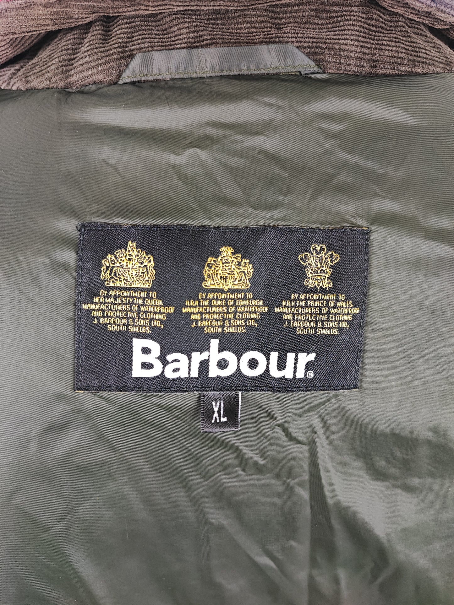 Giacca a vento Barbour trapuntata verde XLarge - Man quilted Gillock Quilted Jacket size XL