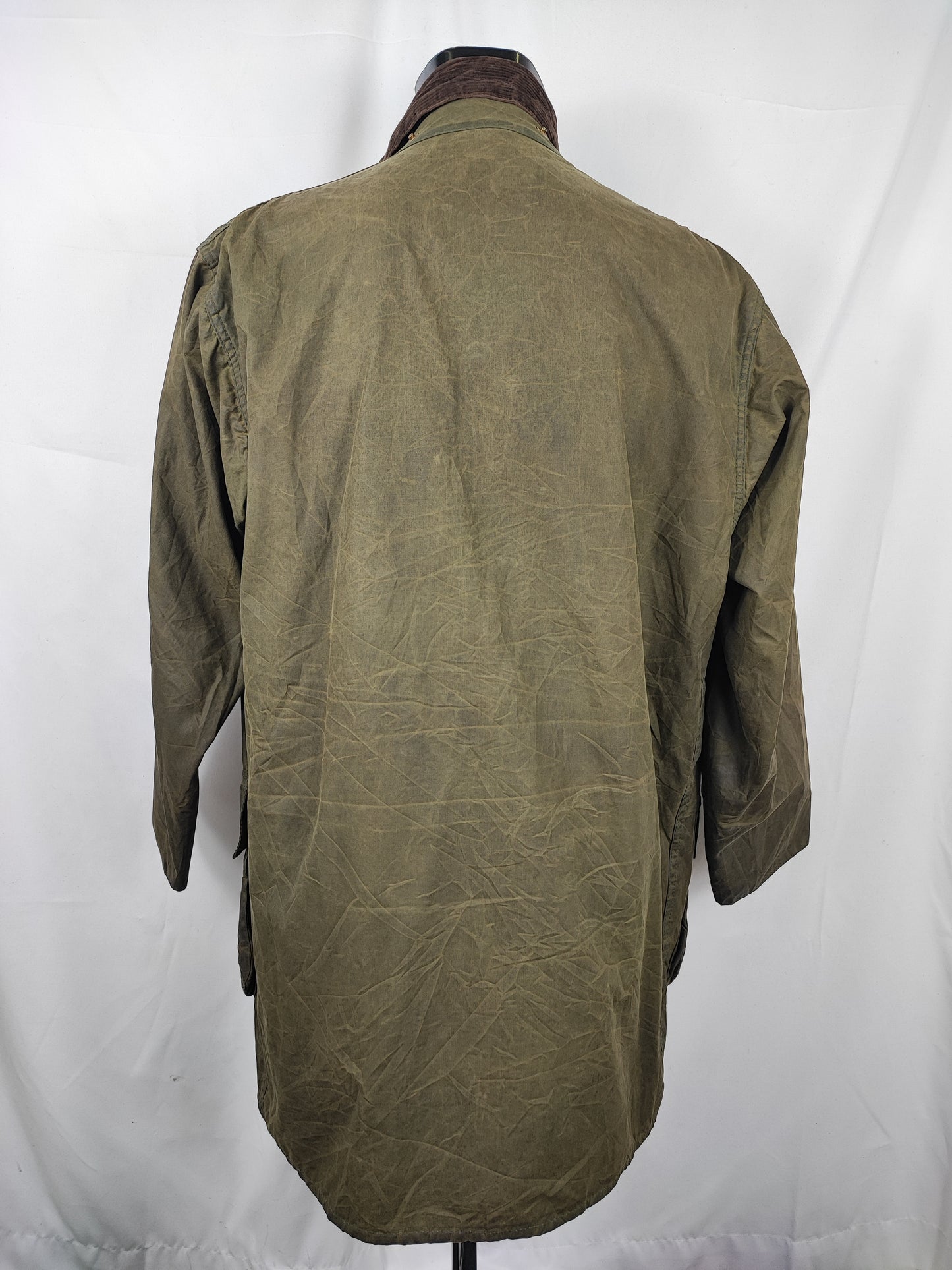 Giacca Barbour Border verde Vintage Cerata C42/107 cm - Green Vintage wax coat c42 size Large