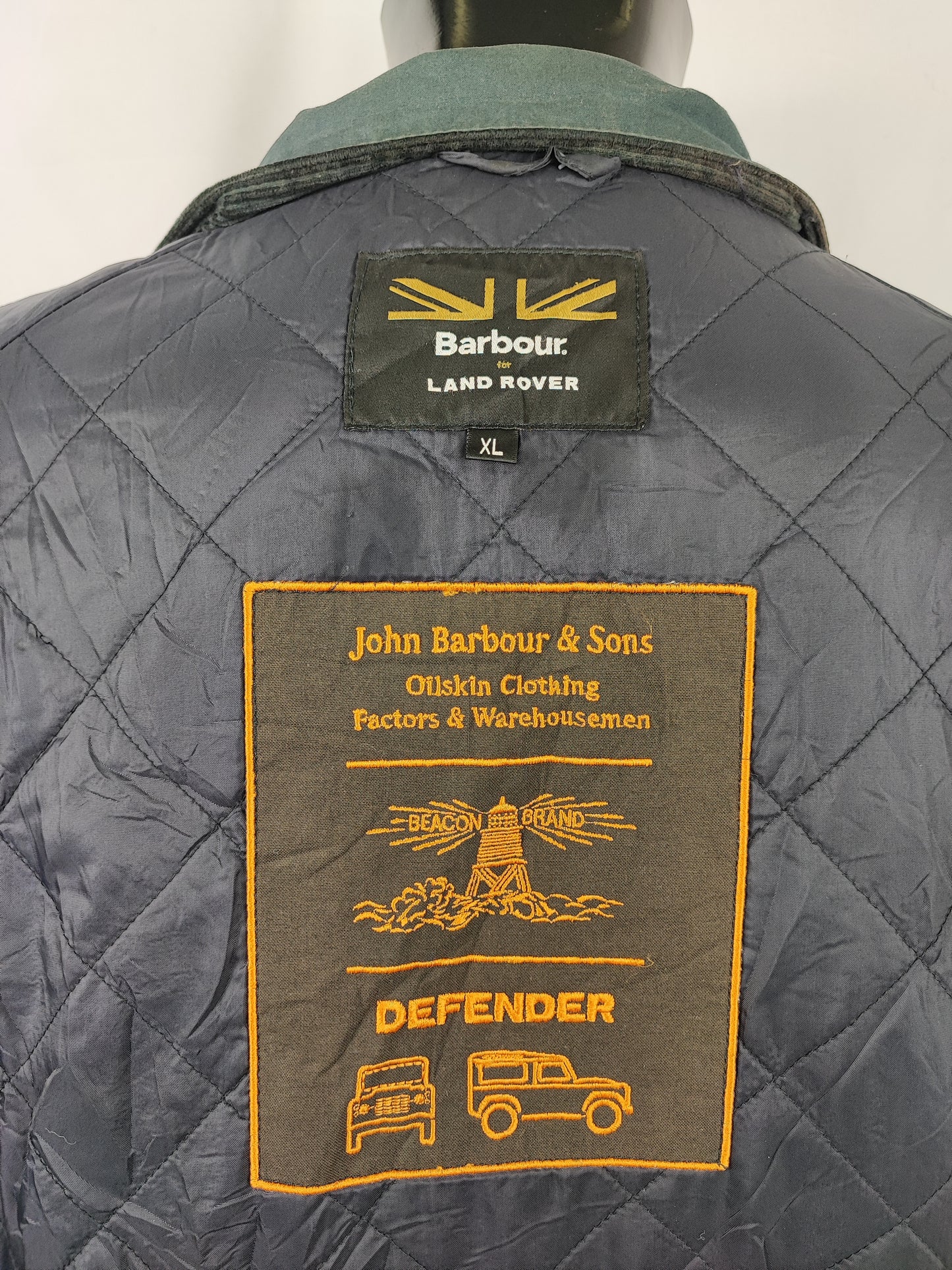 Giacca Barbour blu for Land Rover Taglia XL Man Navy Jacket Barbour for Land Rover size XL