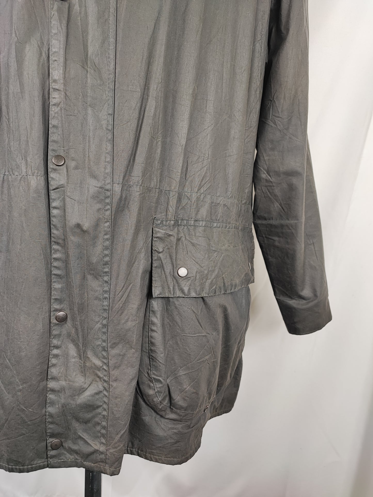 Giacca Barbour blu vintage Durham C42/107 cm- Waxed Vintage Durham Navy Jacket size Large