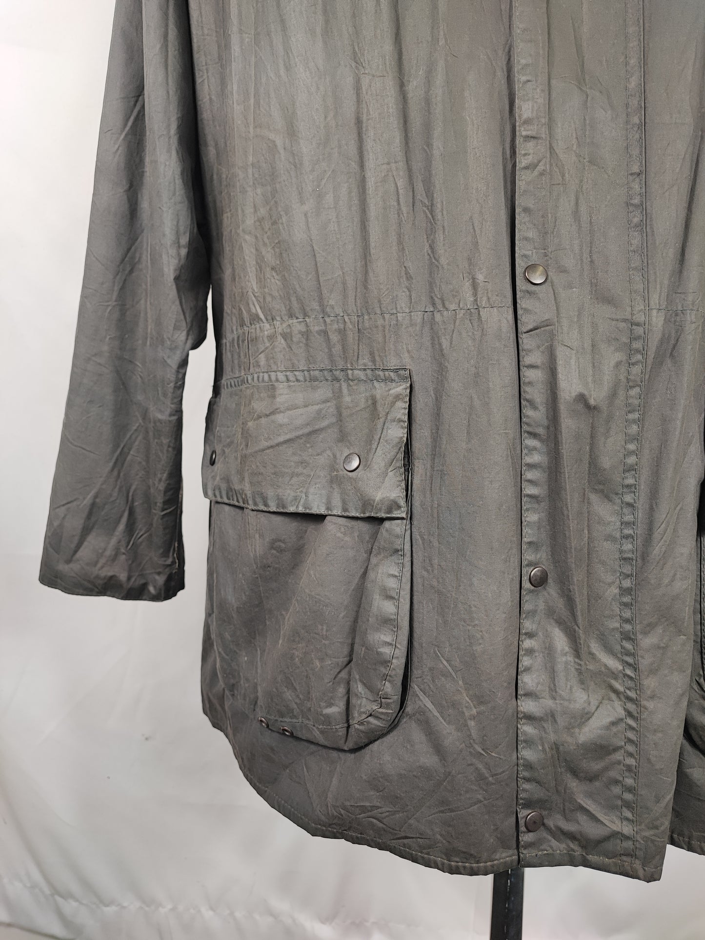 Giacca Barbour blu vintage Durham C42/107 cm- Waxed Vintage Durham Navy Jacket size Large