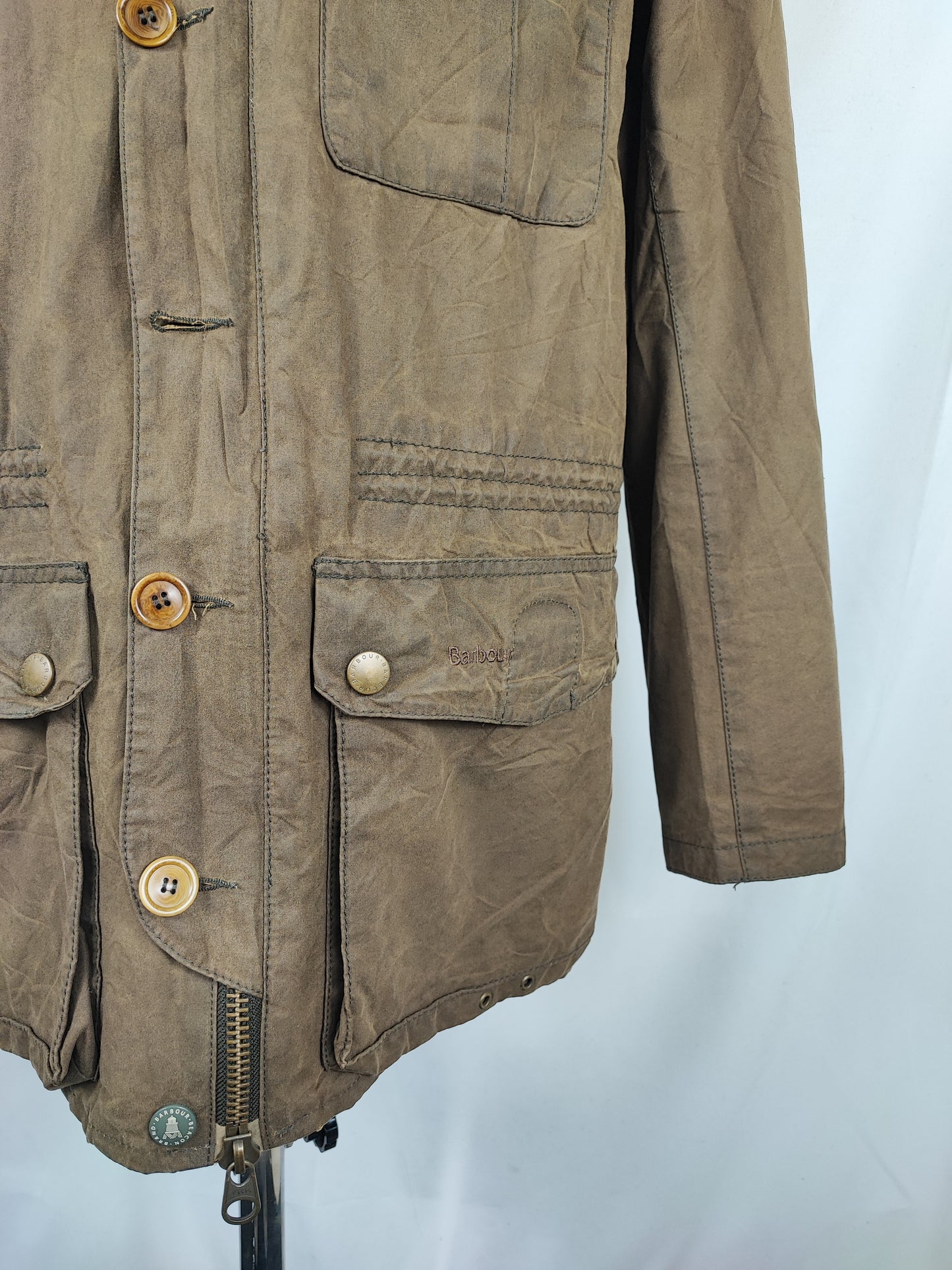 Giacca Barbour da uomo verde oliva Large - Man Galashields olive wax jacket size Large