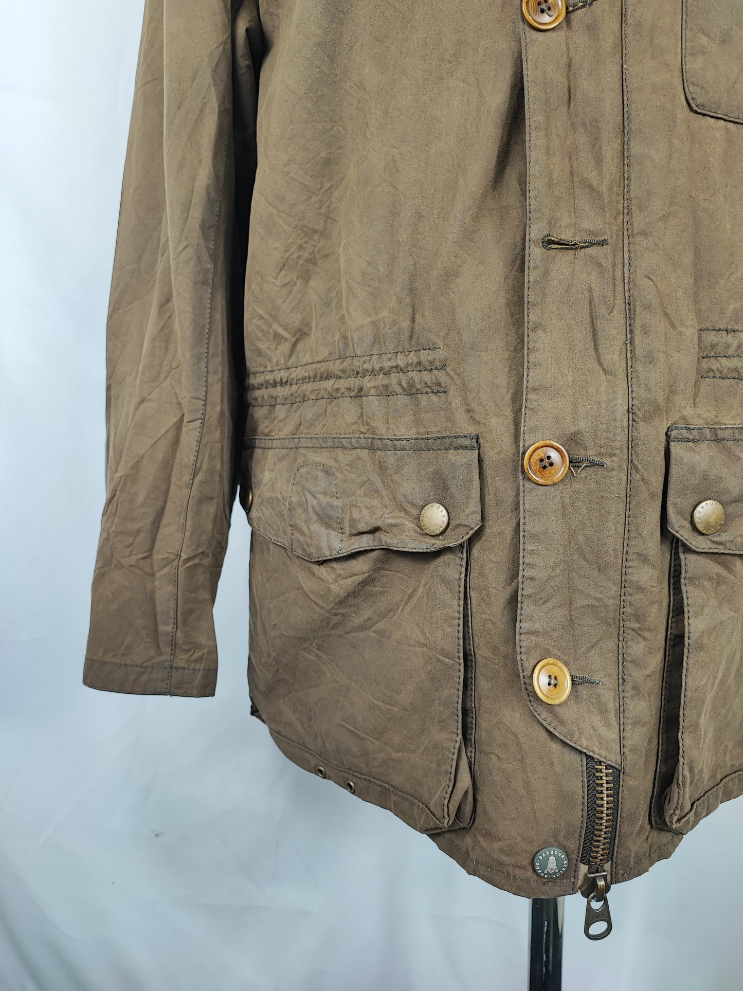 Giacca Barbour da uomo verde oliva Large - Man Galashields olive wax jacket size Large