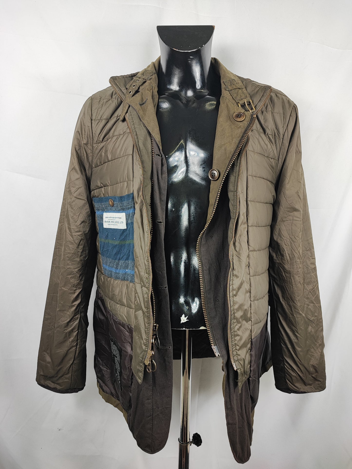 Giacca Barbour da uomo verde cerata Large - Man wax Dock jacket olive color size Large
