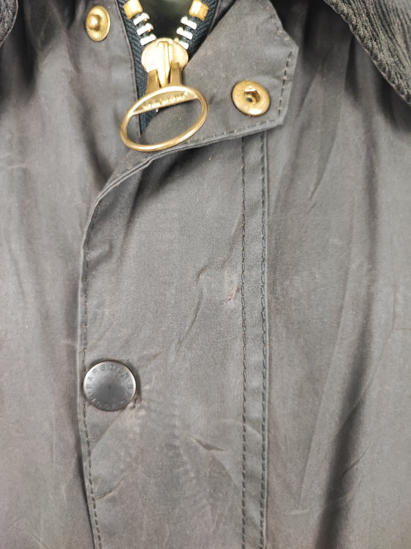 Barbour Giacca Bedale nero vintage C42/107 CM Black Waxed Bedale Jacket Size Large