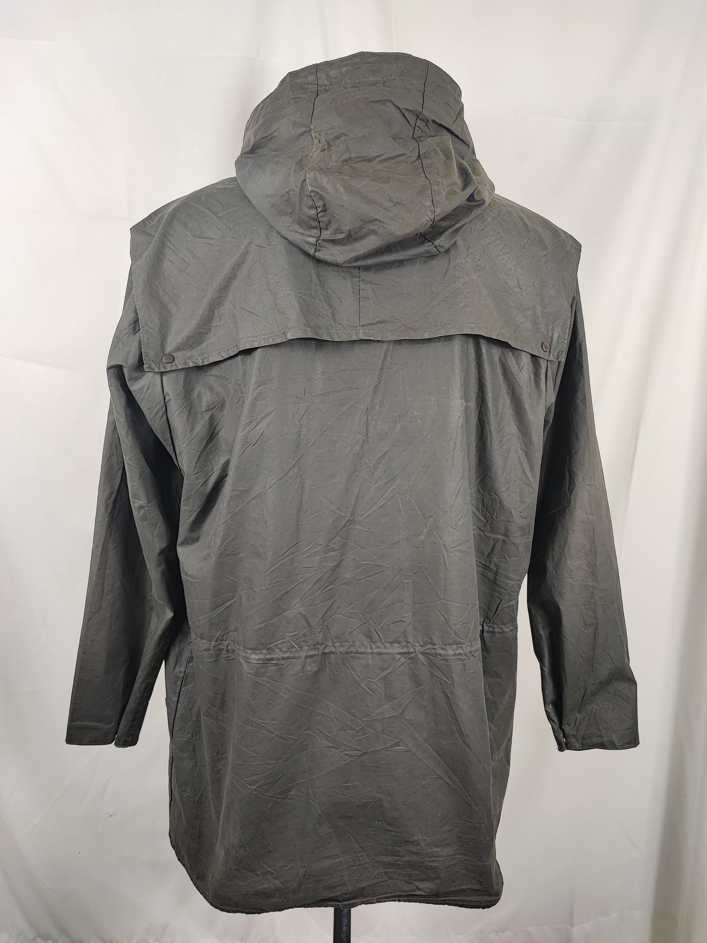 Giacca Barbour blu vintage Durham C42/107 cm- Waxed Vintage Durham Navy Jacket size Large