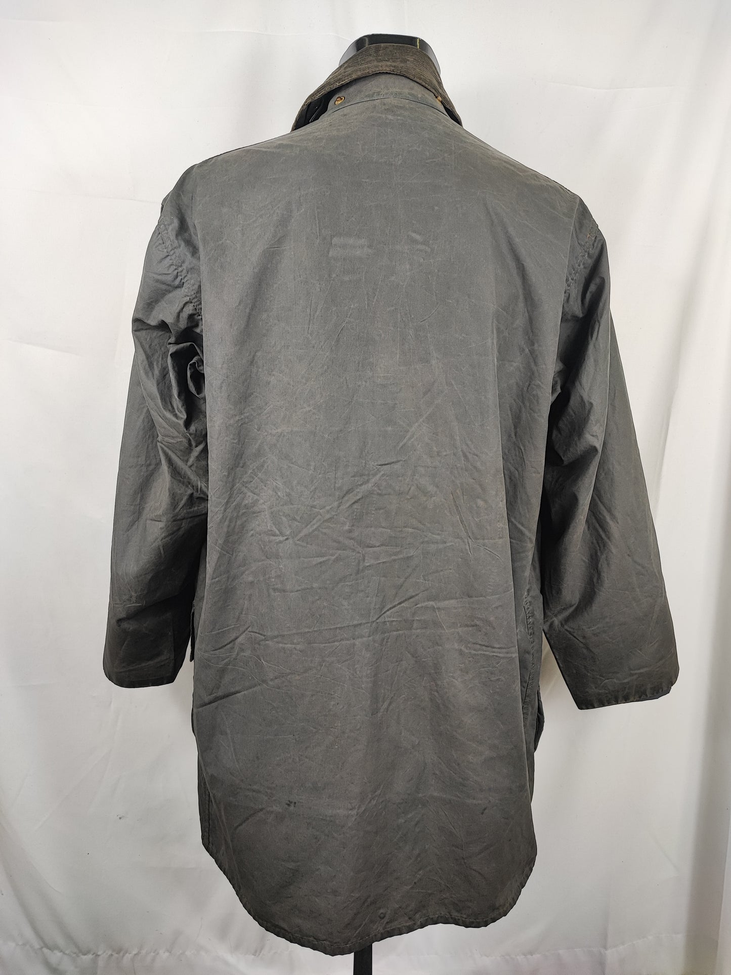 Barbour Border blu cotone Cerato C42/107 cm - Man Navy Border Coat Size Large tg. 52 ita