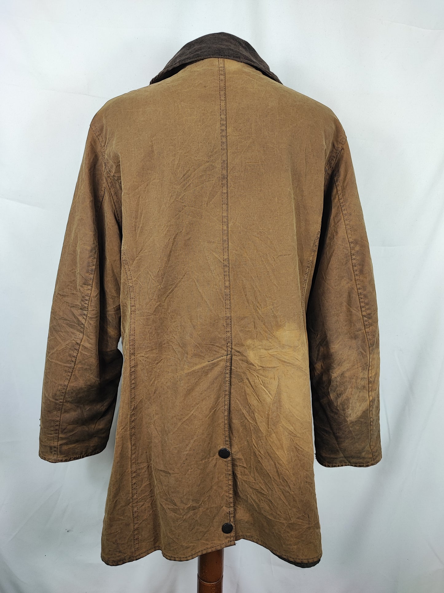 Barbour beige da donna Newmarket UK 14 tg.44 Beige wax Newmarket lady coat size uk14