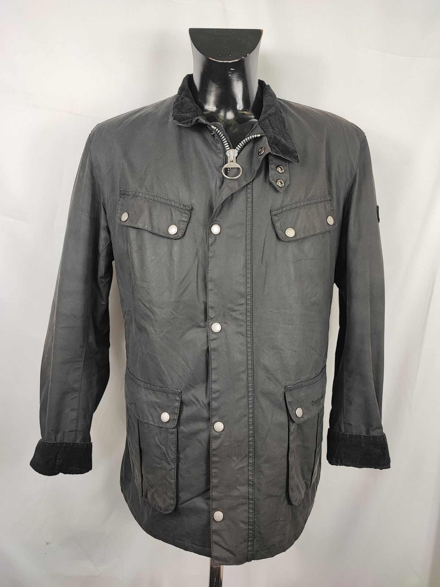 Giacca Barbour International Uomo Duke nero XLarge - Man black Duke wax Jacket Size XL