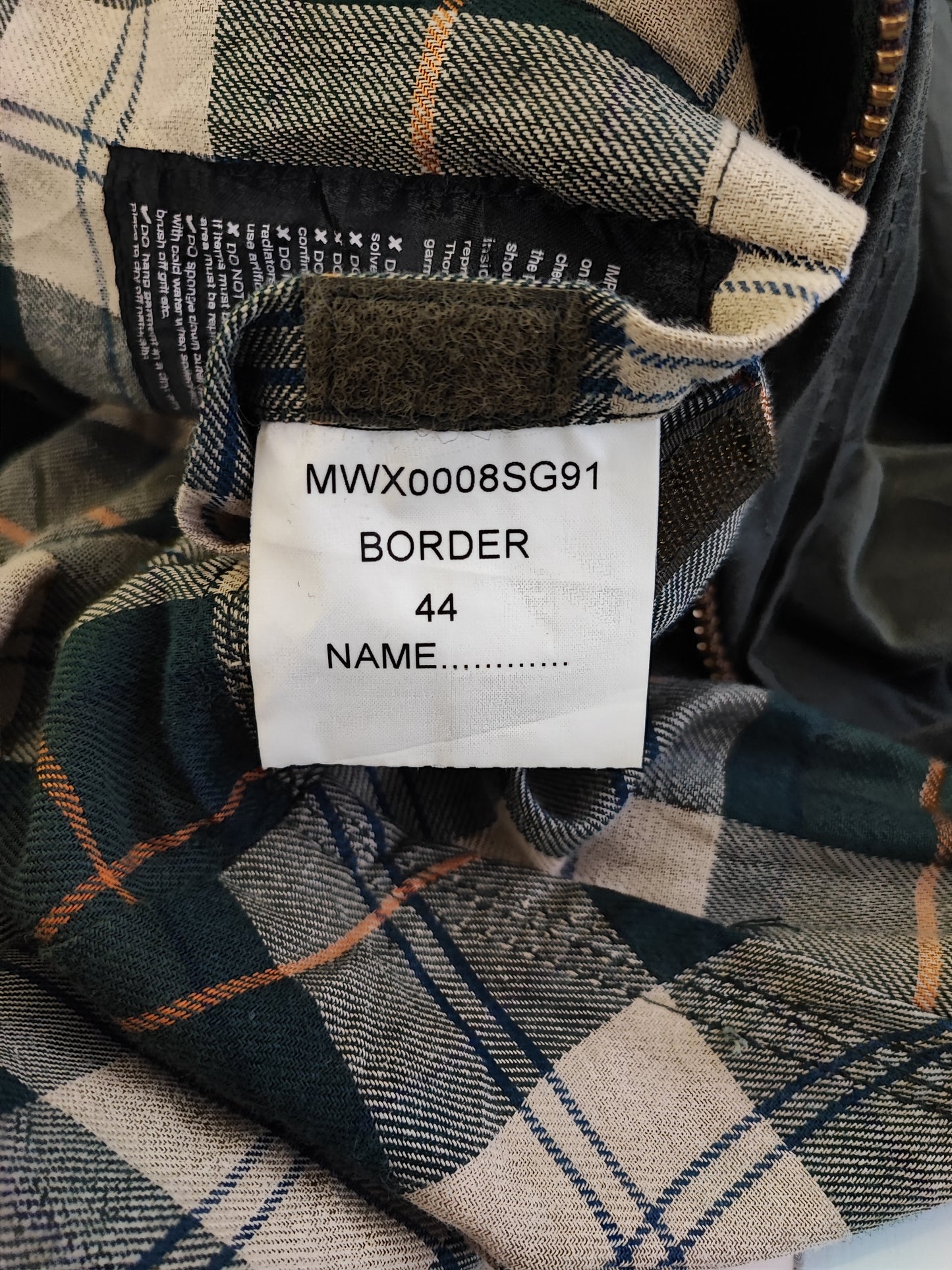 Barbour Uomo Border vintage verde Cerato C44/112cm Green Border Wax Coat Large XLarge