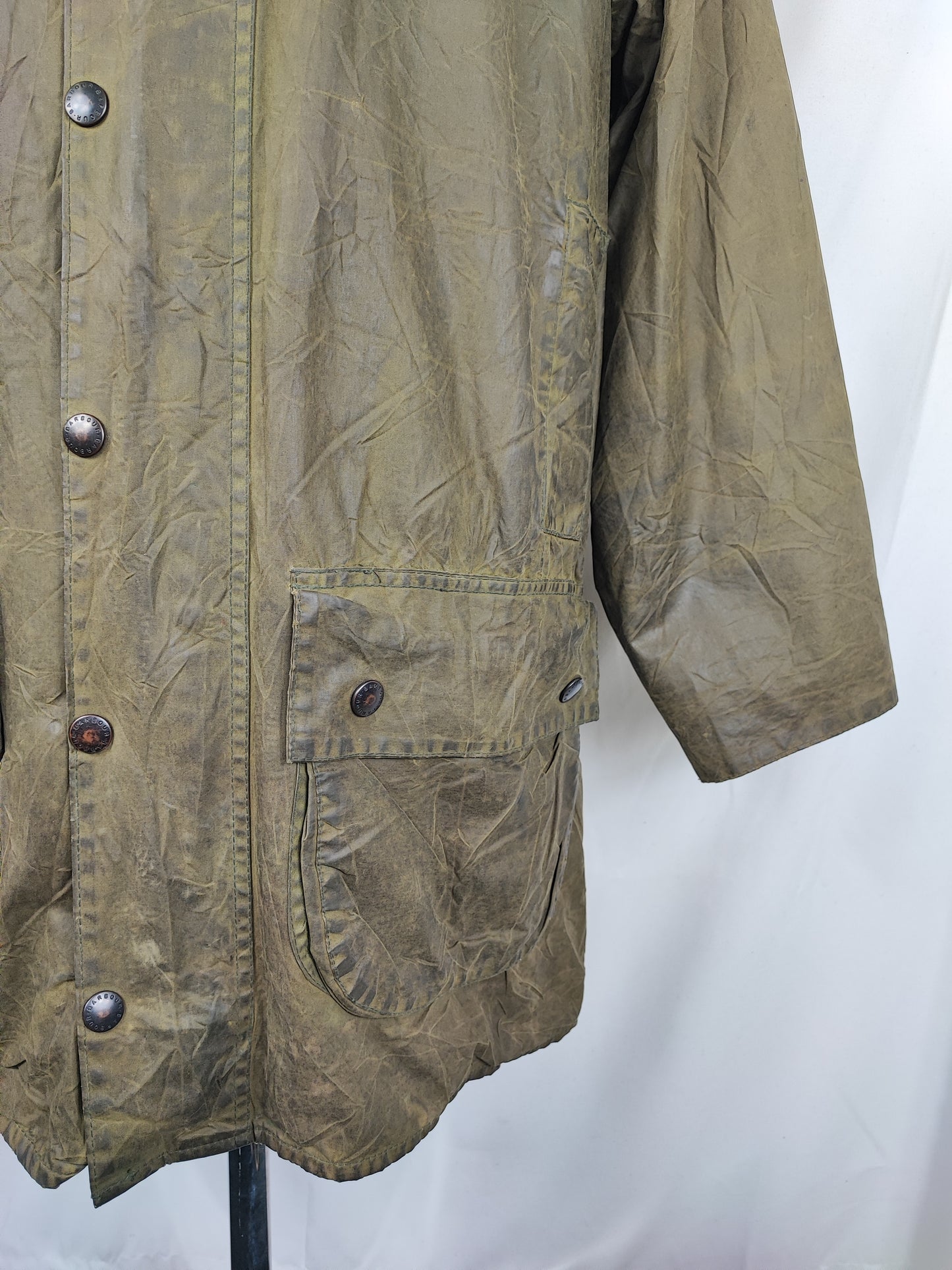 Giacca Barbour Vintage Gamefair Verde C42/107 cm Green Wax Gamefair Jacket c42 Size Large