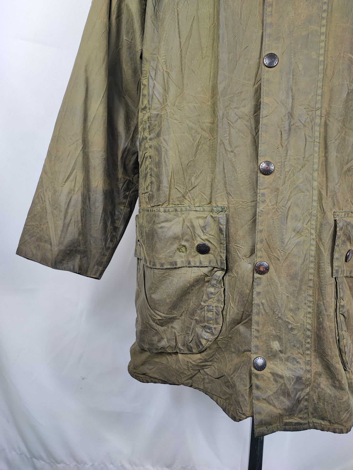 Giacca Barbour Vintage Gamefair Verde C42/107 cm Green Wax Gamefair Jacket c42 Size Large